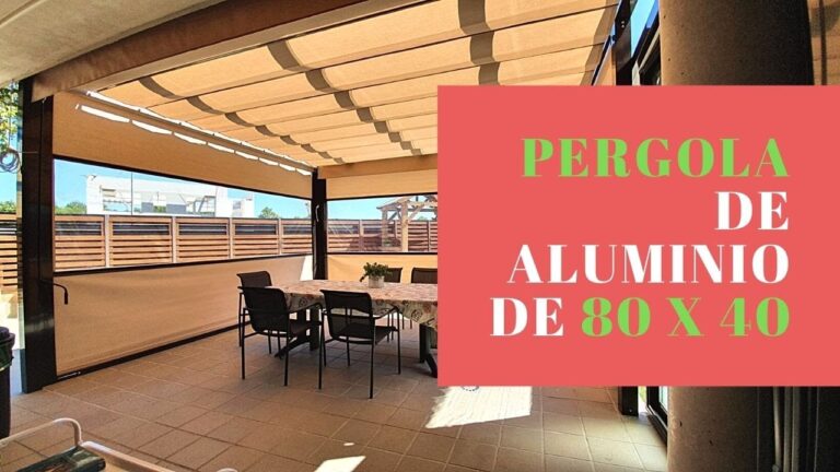 Protección solar: pérgolas de aluminio